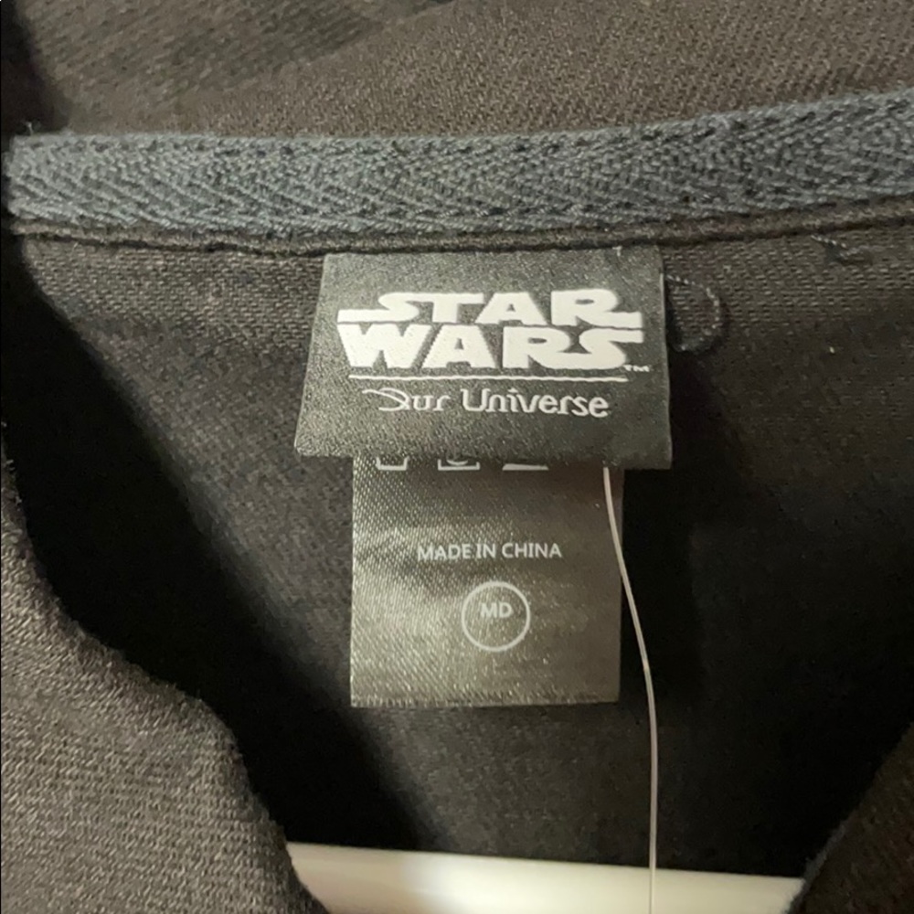 Star Wars Luke Leia Darth black denim jacket Size M - Picture 15 of 16